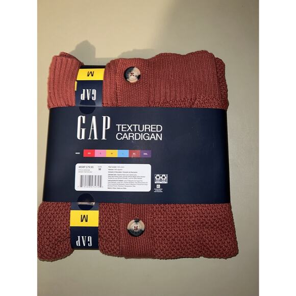 Gap Textured Cardigan Women’s Size M Brandy Snifter - Picture 4 of 5